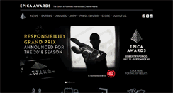 Desktop Screenshot of epica-awards.com